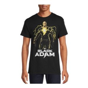 Black Adam DC Universe Superhero Men's Black Short Sleeve T-Shirt Size XL